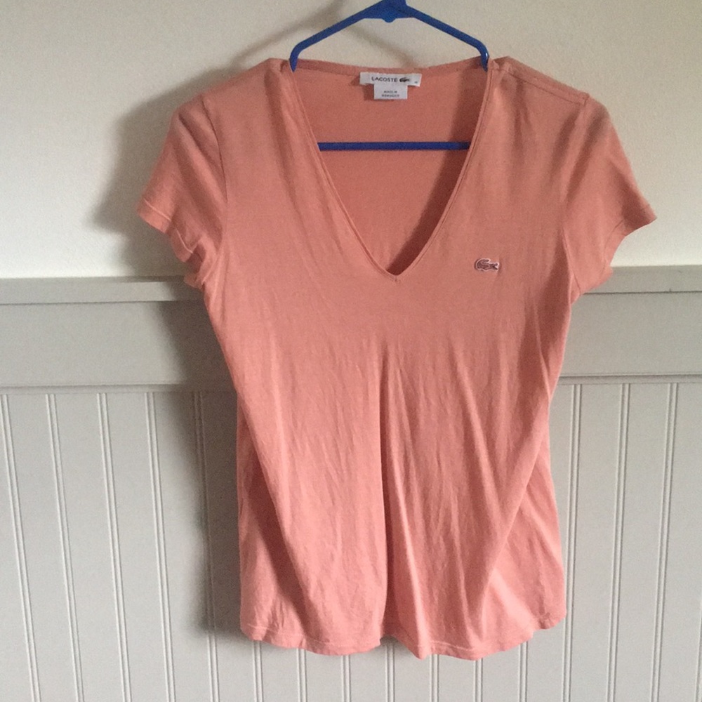 Women’s lacoste v neck T-shirt
